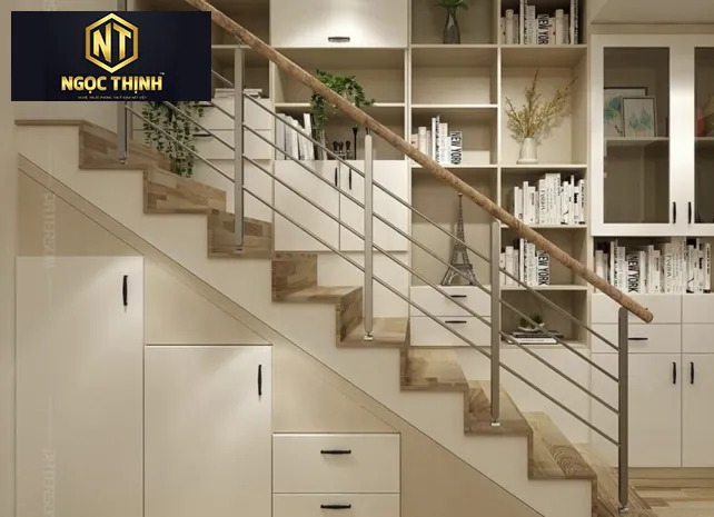 Xưởng Nội Thất Ngọc Thịnh - Tủ gầm cầu thang mang lại những lợi ích lớn lao cho những ngôi nhà có diện tích nhỏ.